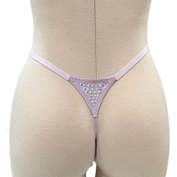 Victorias Secret Very Sexy Subtle Shine Bling Crystals VString Thong Panty - Picture 4 of 4